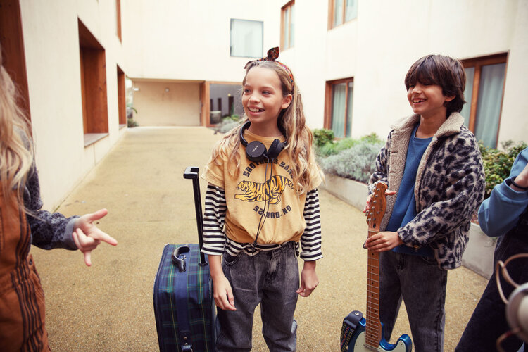 Piupiuchick Long sleeve t-shirt | Ecru & black stripes