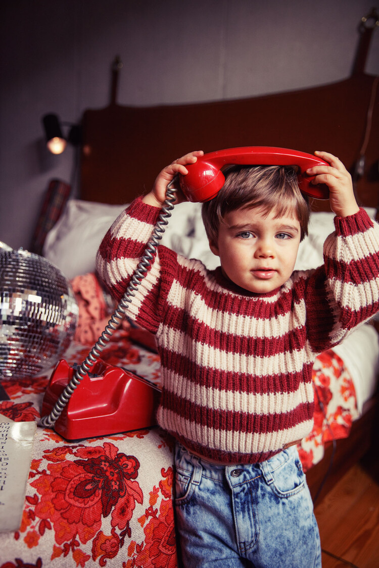 Piupiuchick Unisex trousers | washed blue denim