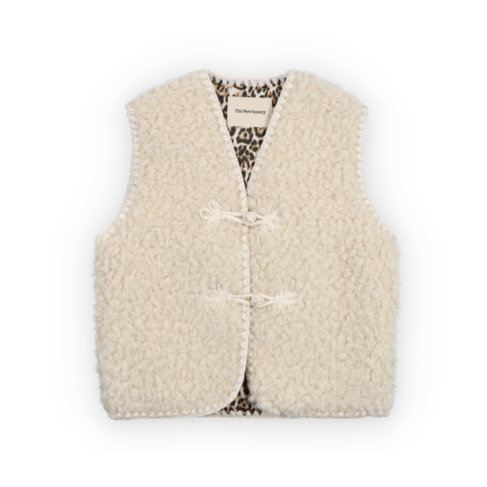 The New Society Ninette Waistcoat - Moonlight White
