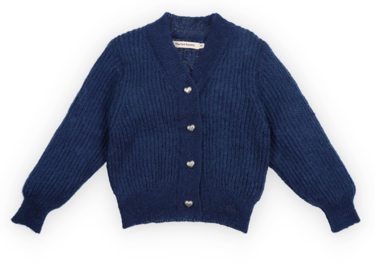 The New Society Lina Cardigan - Infinite Navy
