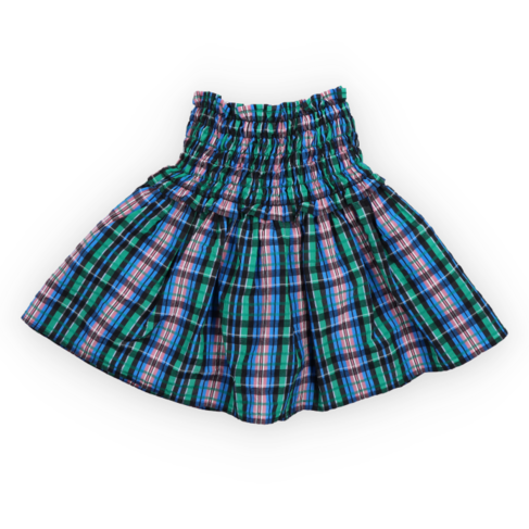 The New Society Lidia Skirt - Infinite Navy Checks