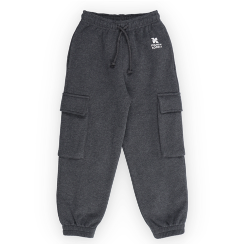 The New Society TNS Logo Cargo Jogging - Galactic Gray Melange