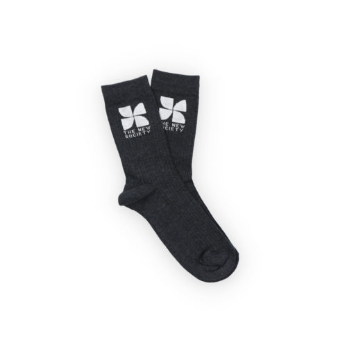 The New Society Socks - Galactic Grey Melange