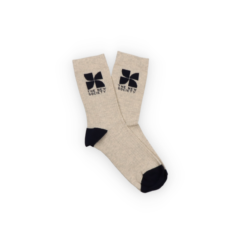 The New Society Socks Moonlight - White Vigore