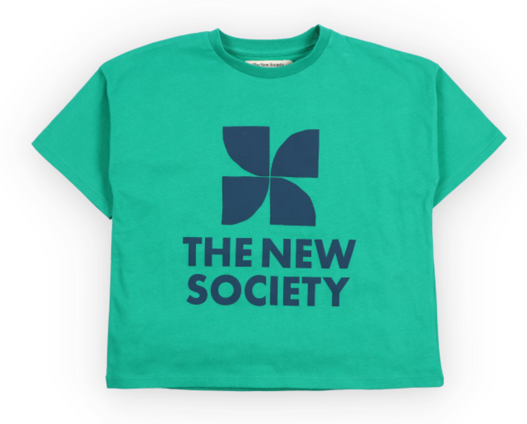 The New Society TNS Logo T-shirt - Radiant Emeral