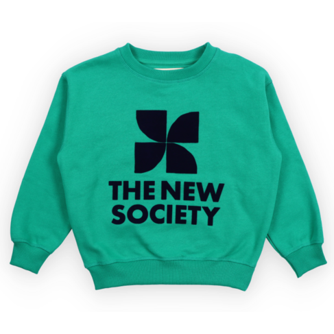 The New Society TNS Logo Sweatshirt - Radiant Emeral