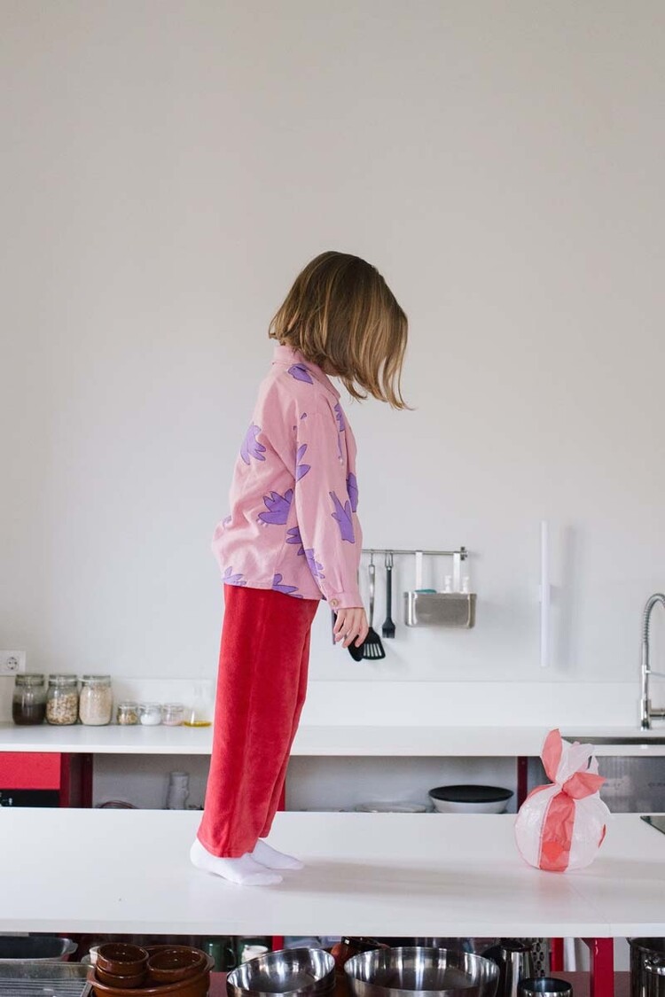 Lotiekids Sweatshirt Flowing Birds - Rose