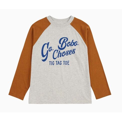 Bobo Choses Go Bobo ranglan sleeves T-shirt
