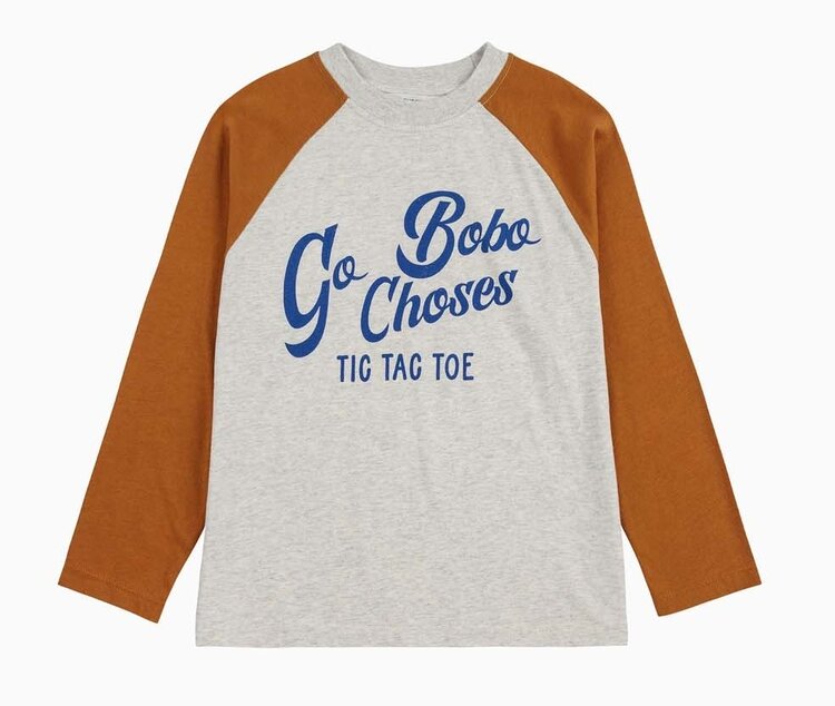 Bobo Choses Go Bobo ranglan sleeves T-shirt
