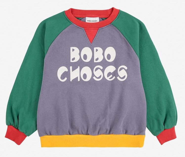 Bobo Choses Bobo Choses color block ranglan sweatshirt