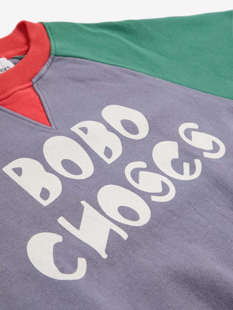 Bobo Choses Bobo Choses color block ranglan sweatshirt