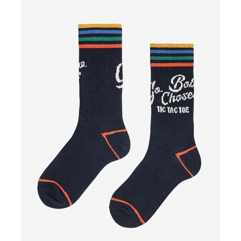Bobo Choses Go Bobo navy long socks