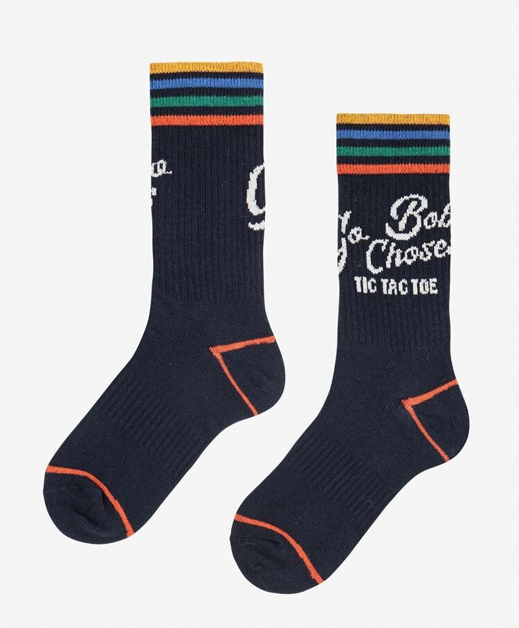 Bobo Choses Go Bobo navy long socks