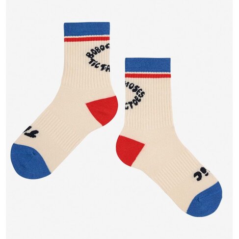Bobo Choses Tic Tac Toe color block long socks
