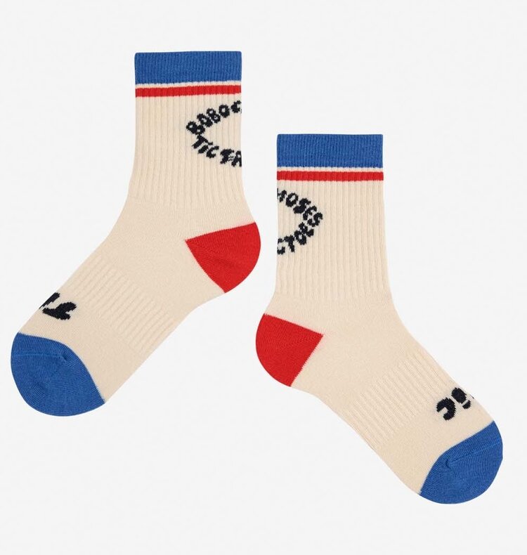 Bobo Choses Tic Tac Toe color block long socks