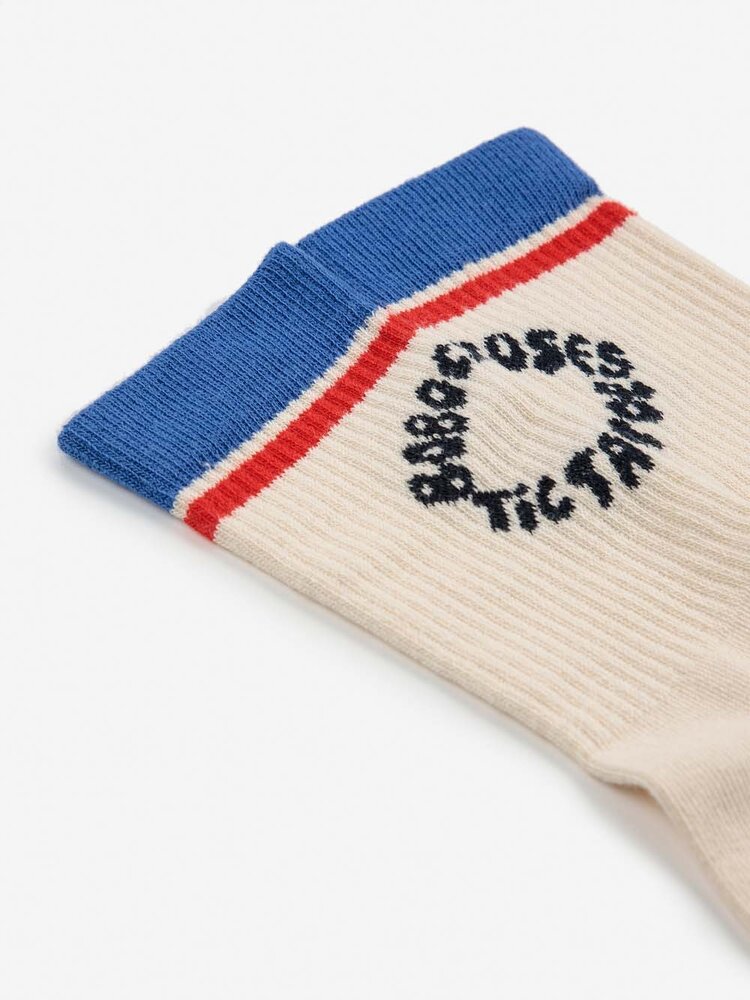 Bobo Choses Tic Tac Toe color block long socks