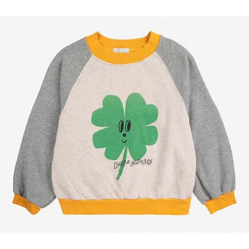 Bobo Choses Lucky Clover ranglan sweatshirt