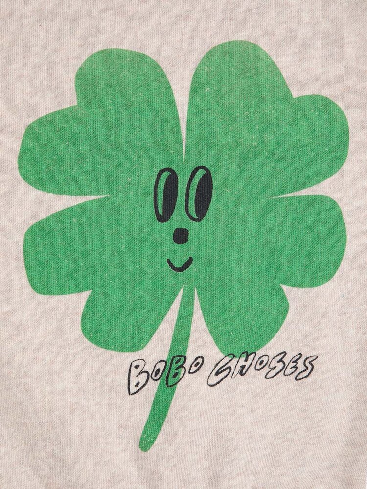 Bobo Choses Lucky Clover ranglan sweatshirt