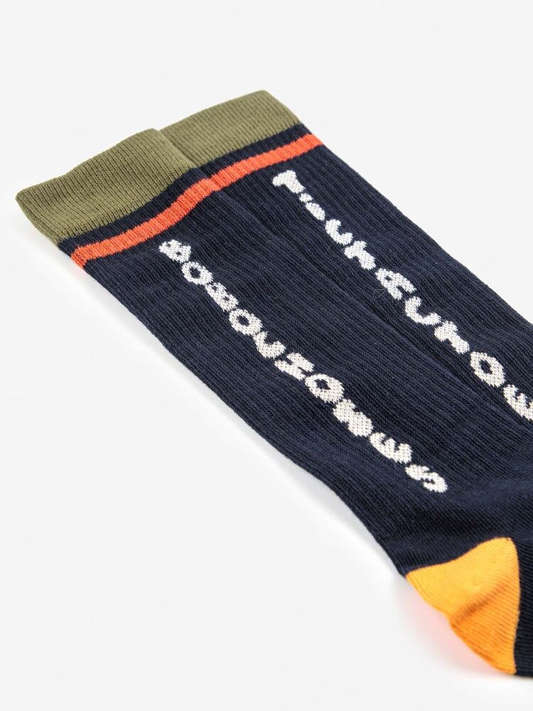 Bobo Choses Tic Tac Toe navy extra long socks