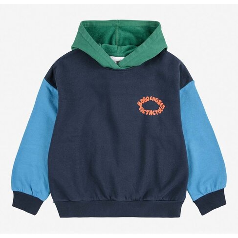 Bobo Choses Tic Tac Toe color block hoodie