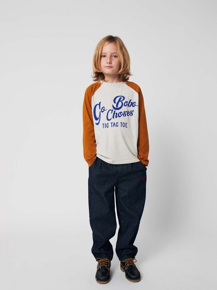 Bobo Choses Go Bobo ranglan sleeves T-shirt