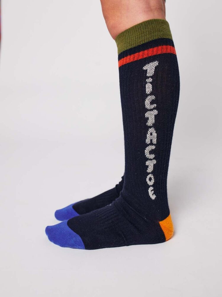 Bobo Choses Tic Tac Toe navy extra long socks