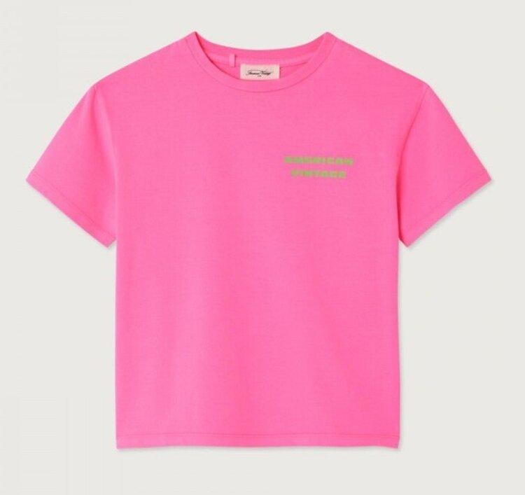 American Vintage FIZVALLEY t-shirt - Rose Fluo