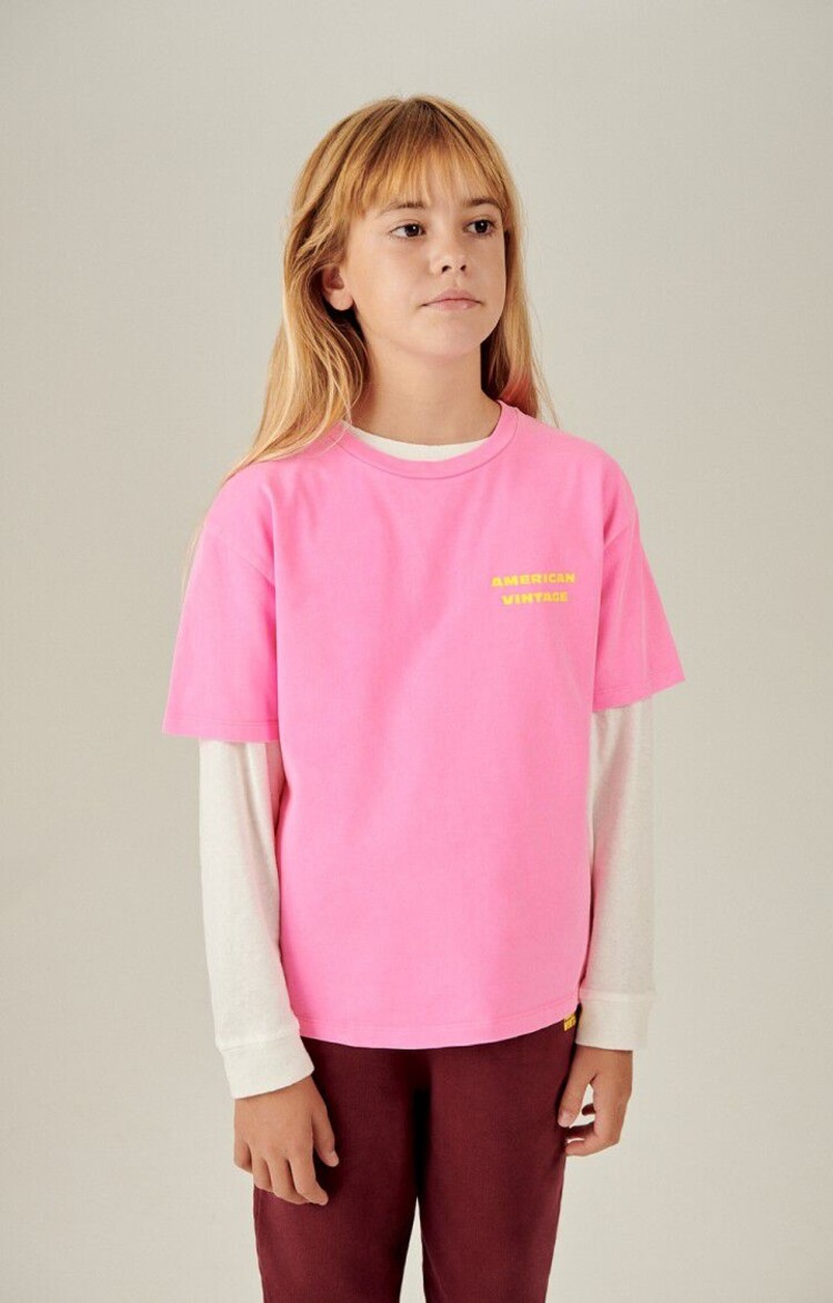 American Vintage FIZVALLEY t-shirt - Rose Fluo