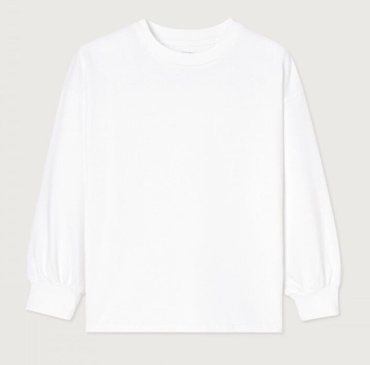 American Vintage FIZVALLEY t-shirt LS - White