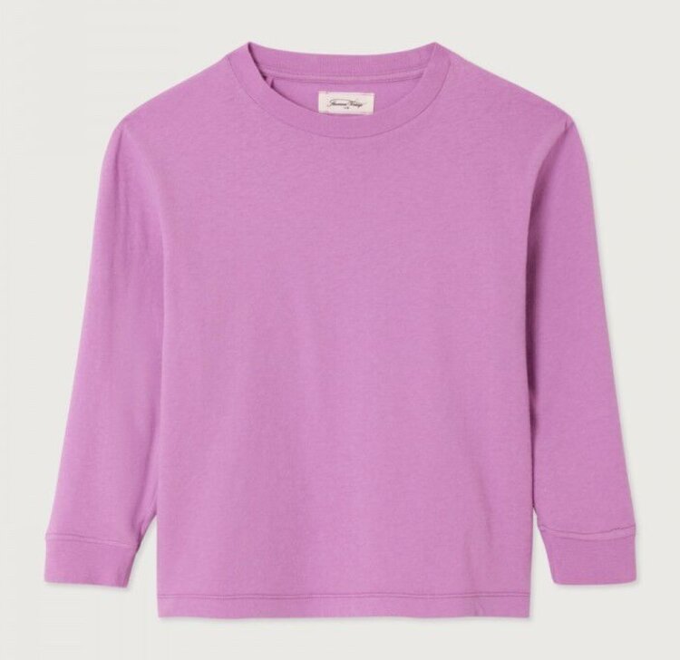 American Vintage GAMIPY Longsleeve  - Rose Indien Vintage