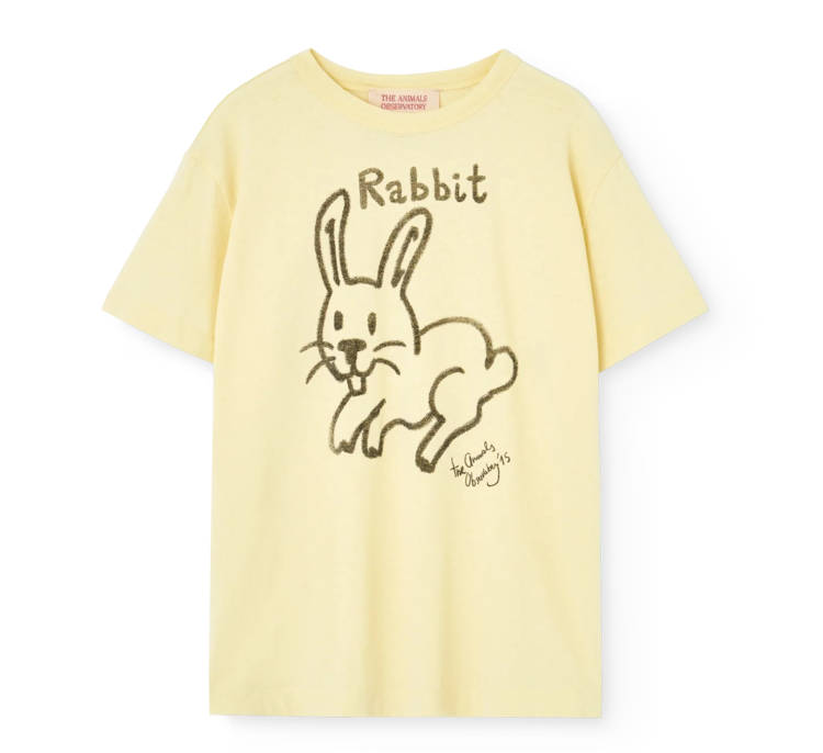 The Animal Observatory Light Yellow Rooster T-Shirt