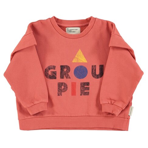 Piupiuchick Sweatshirt | Pink with 'Groupie' print