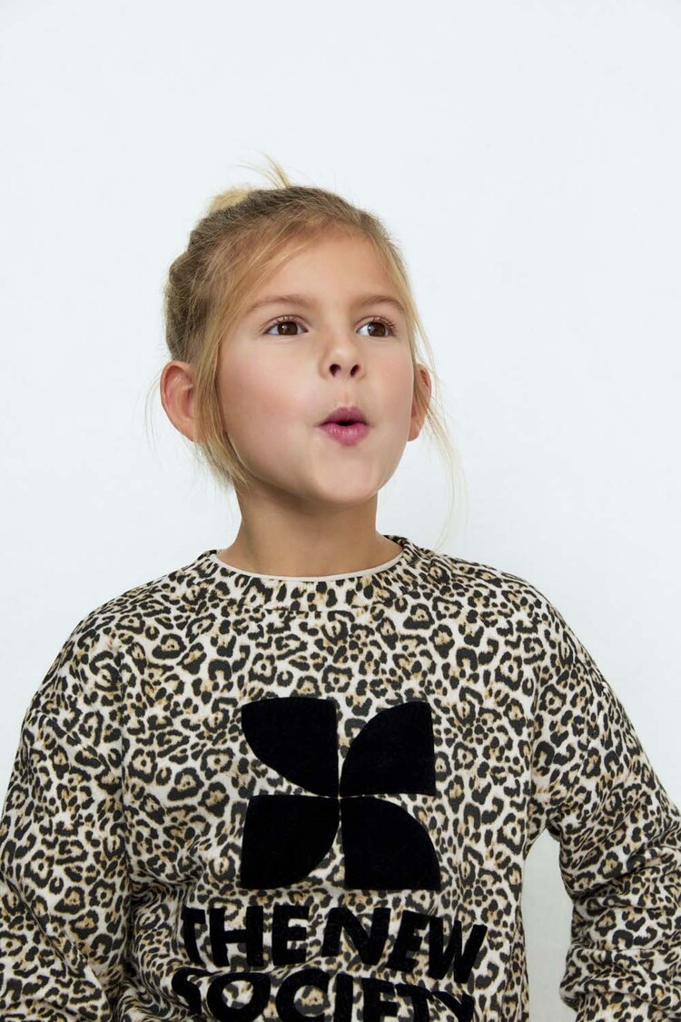 The New Society TNS Logo Sweatshirt - Nelia Print