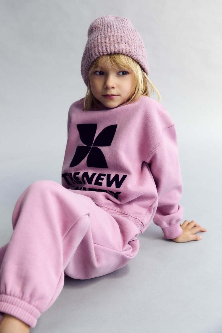 The New Society TNS Logo Sweatshirt - Dream Blush