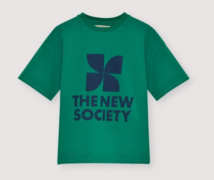 The New Society TNS Logo T-shirt - Radiant Emeral