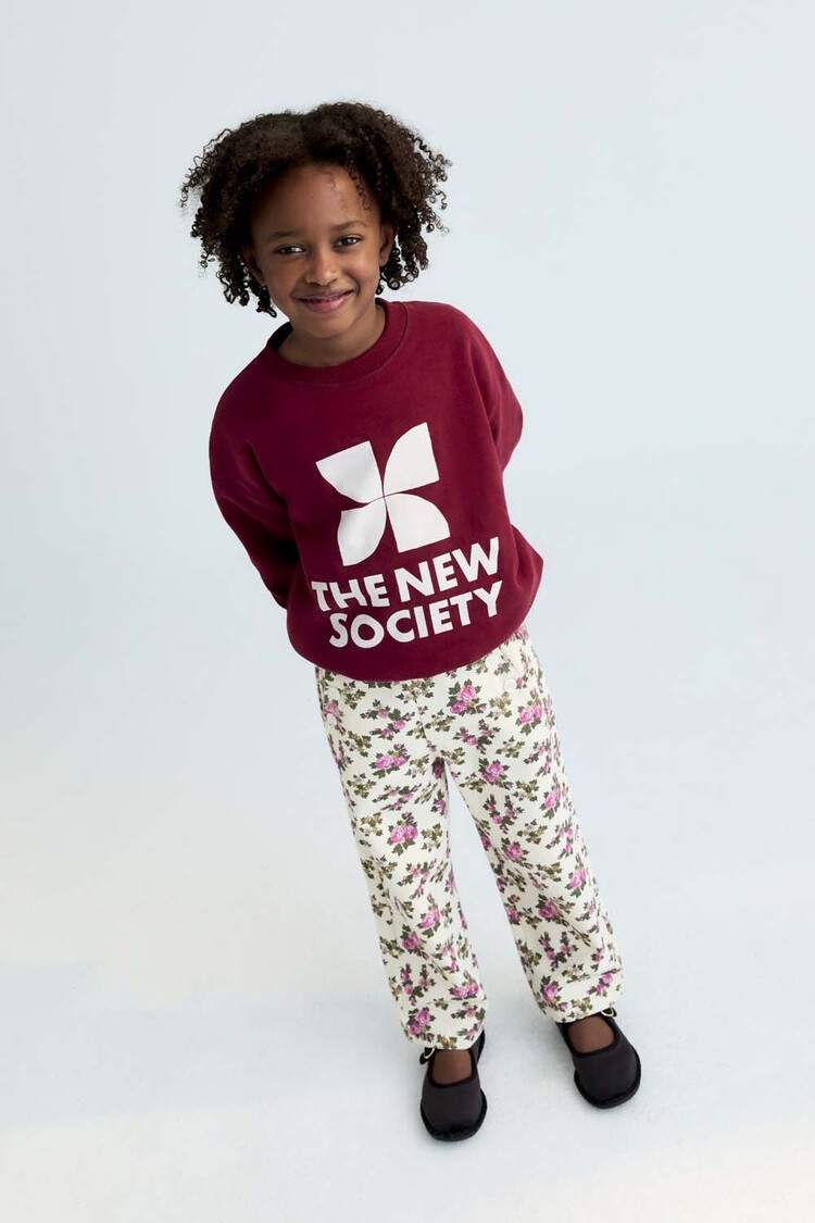 The New Society TNS Logo Sweatshirt - Plum Fantasy