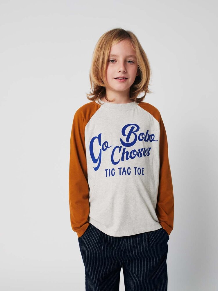 Bobo Choses Go Bobo ranglan sleeves T-shirt