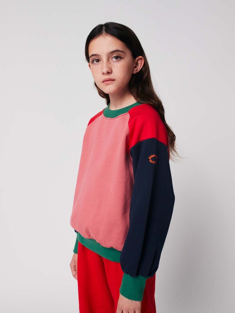 Bobo Choses Tic Tac Toe color block sweatshirt