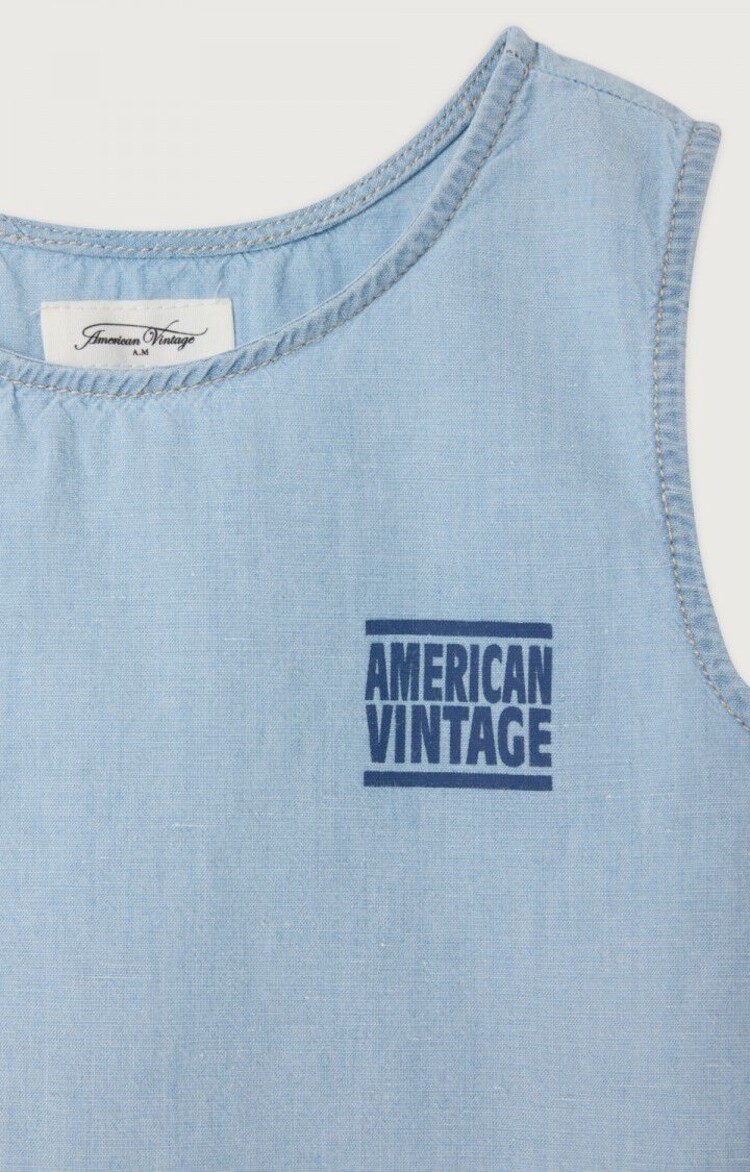 American Vintage NYROW Top - Light Blue