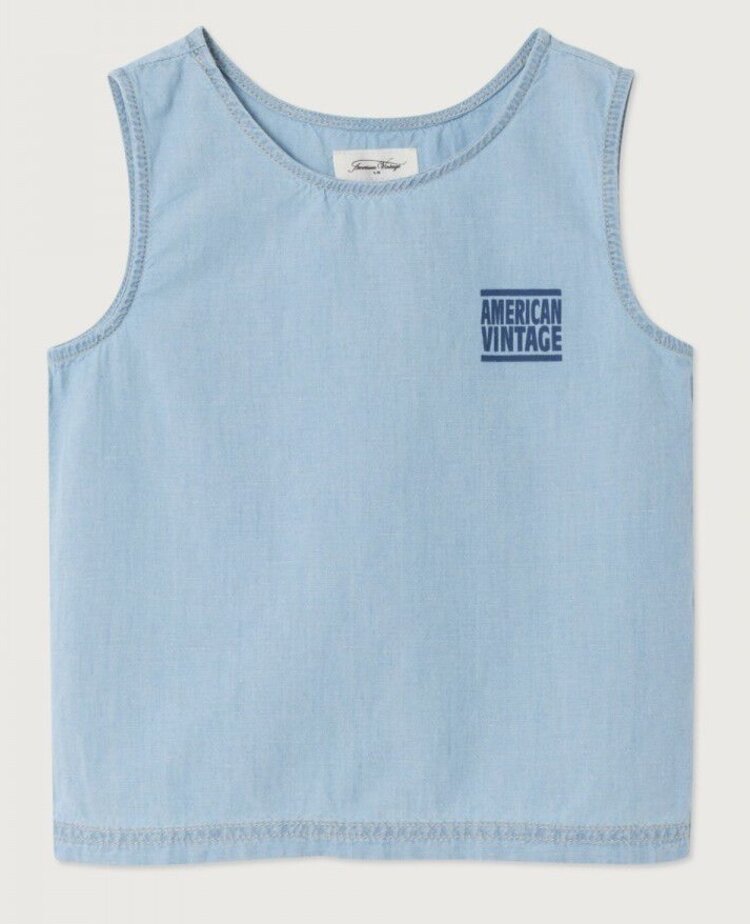 American Vintage NYROW Top - Light Blue