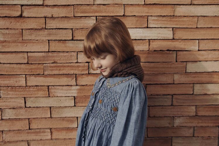 Emile et Ida Robe Smockee - Chambray