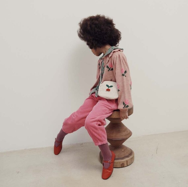 Emile et Ida Pantalon Velours - Bonbon