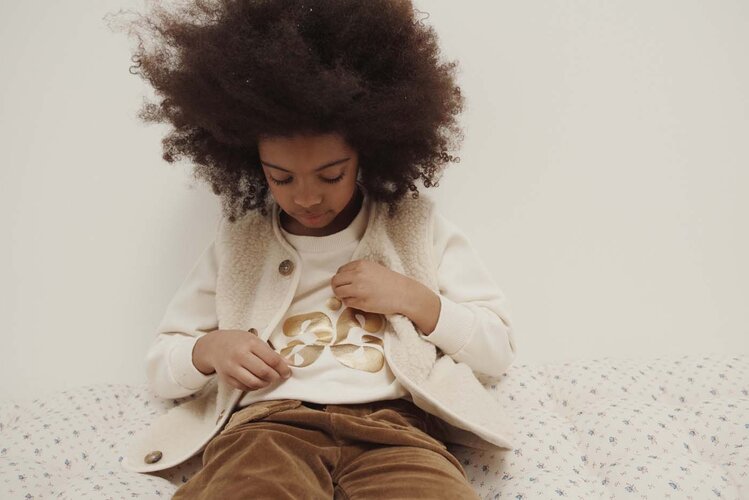 Emile et Ida Sweat Logo - Cream