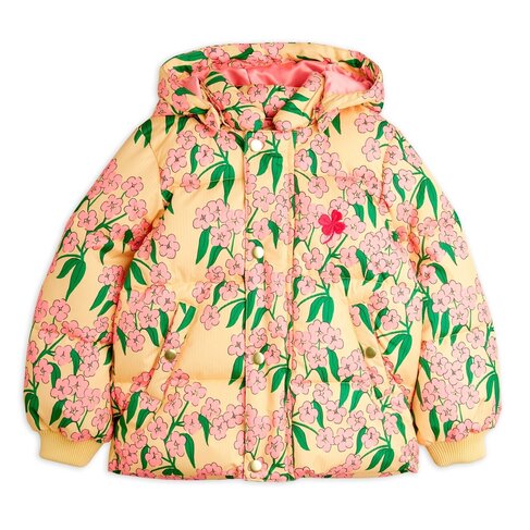 Mini Rodini Alpine flowers aop hooded puffer