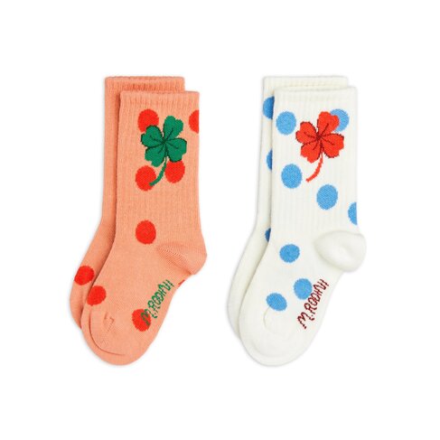 Mini Rodini Clover 2-pack socks - Multi