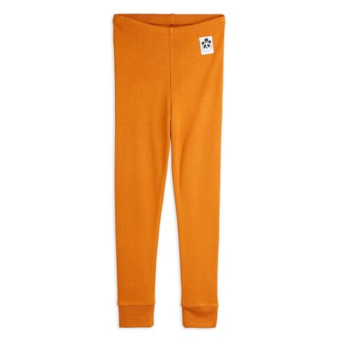Mini Rodini Modal rib leggings - Brown