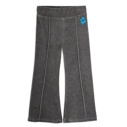 Mini Rodini Clover emb velvet flared trousers