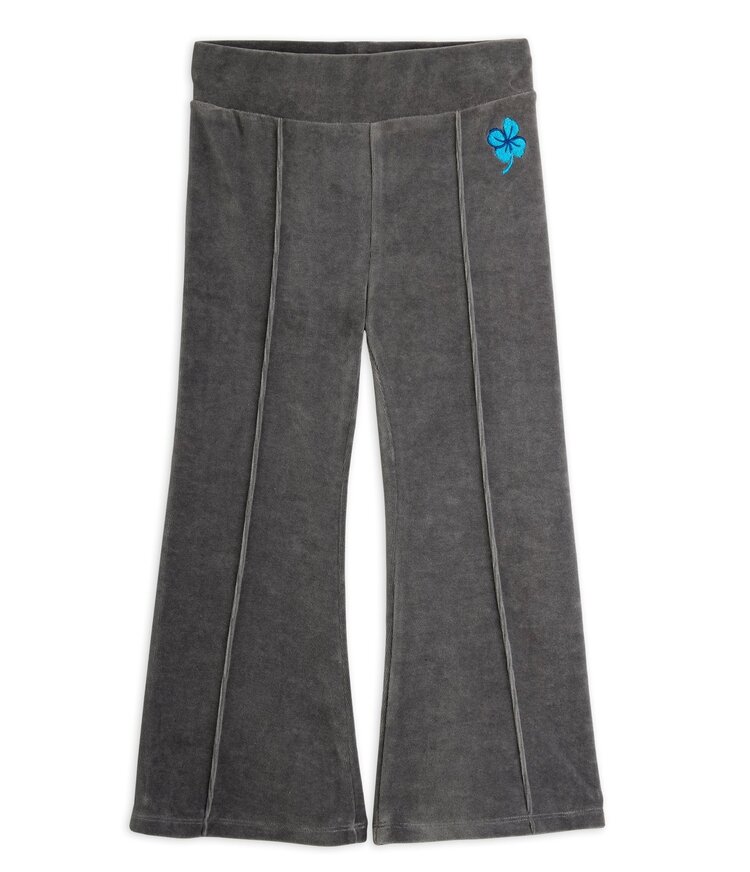 Mini Rodini Clover emb velour flared trousers