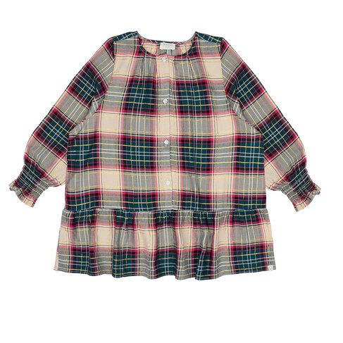 Jenest Skye Dress - Fuchsia Green Check