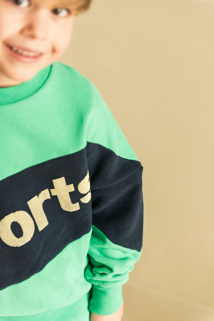 Jenest Sammy Sports Sweater - Fresh Green